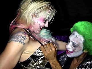 Leya Falcon with shaved pussy getting fucked in missionary