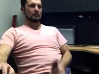 Big-Cocked Amateur Jerks Off