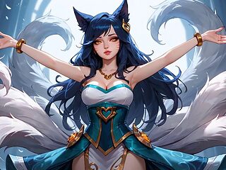Futanari Ahri Nine Tailed Fox