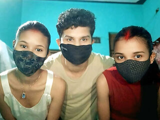 Desi Village Friends First Time Threesome - Indian Girl...