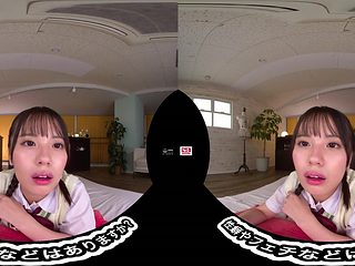 Asian floozy heart-stopping VR clip