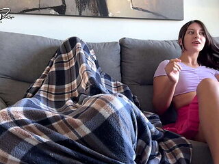 Step Sister Catches Step Brother Jerking Off &amp; Give...