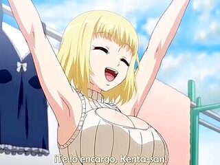 He puts her in a costume and penetrates her from behind...