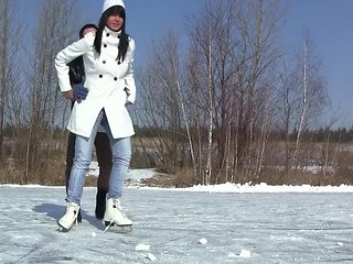 Outdoors fun and indoors fucking with cute Russian GF S...