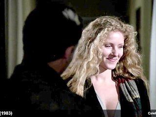 Busty blonde celebrity Domiziana Giordano flaunts her n...