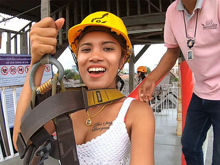 Hot Thai European Couple Zipline Fun and Home Sex with ...