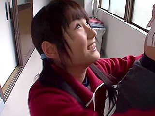 Sinful Blonde Woman In College Uniform