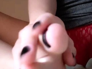 Maitresse Madelines solo foot fetish POV