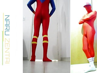 Have Fun in Superman Zentai Suit