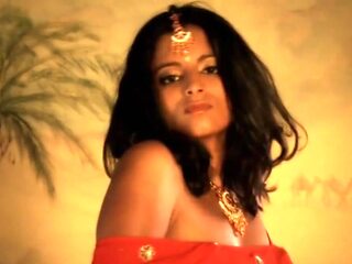 Traditional Kathak Dancer Shows Sacred Dance Positions