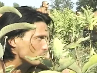 French babe gets huge facial outdoors in meadow - amate...