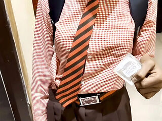 Indian Desi School Girl Doggy Style Sex with Condom - H...