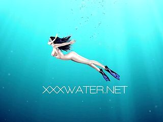 Underwater Show featuring Loris&#039;s solo smut