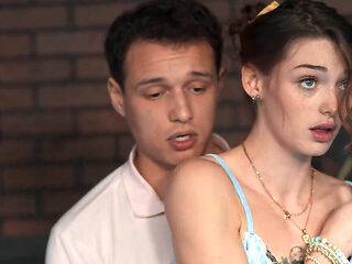Shrooms Q gets her tight hole pounded in a taboo public...