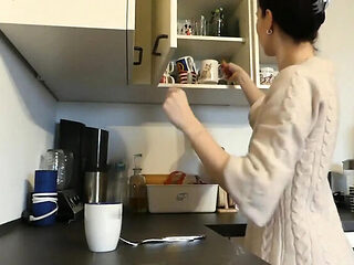 RonyaRabe Tied and Toy Fucked in the Kitchen Until She ...
