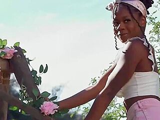 Gorgeous Ebony Hazel Grace Is Touching Her Hungry Hole ...