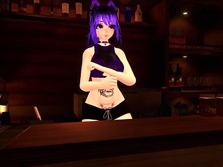 Futa Bartender is Tempted by You and PORKS Your Facehol...