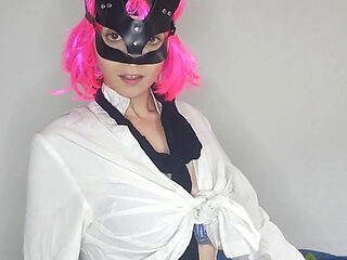 Wanna see my big tits bounce while I wear my sexy kitte...