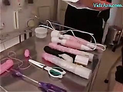 Blindfolded Girl Tied To Chair Getting Her Nipples And Pussy Stimulated With Vibrators In The Surgery