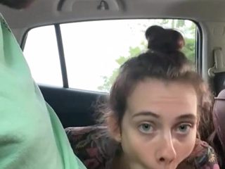 Teen Couple Public Car Blowjob