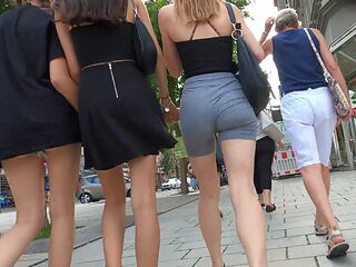 Sisters walking in the city