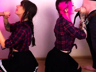 Teens make a sex tape with cumshot