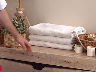 masseur fucks babe and fills pussy with cum