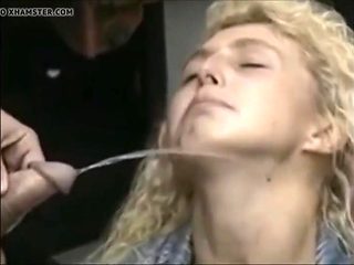 Blonde In Mouthful Pissing Fetish Outd - Suzette Dale