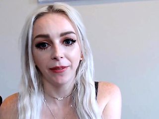 Skinny Blonde Wildly Fucks Her Hole