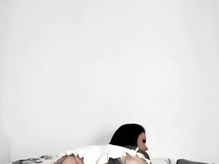 Amateur striptease and Solo masturbation
