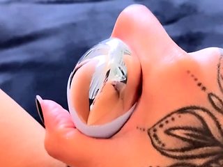 Close up amateur solo girl