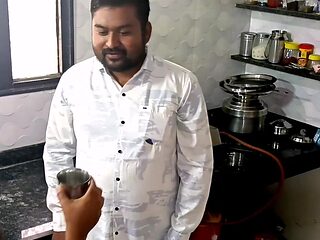 Indian woman with a banging body is fucked in the kitchen