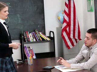 Scarlett Fever's tiny tits tremble as David Loso t...