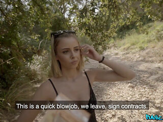 Agent - Cute Blonde Lya Missy Getsfucked in the Forest ...