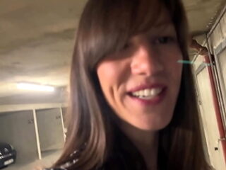 I followed my fan Antoine to the public parking lot so ...