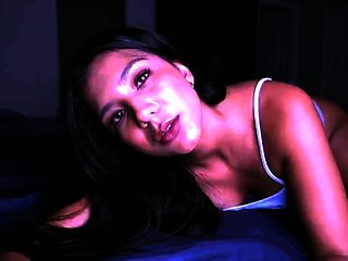 Cute curly brunette solo webcam masturbation