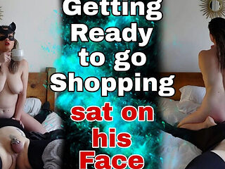 Amateur Femdom Face Sitting - Morning Routine with Mask...