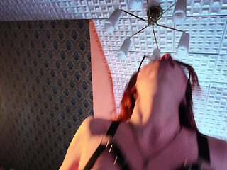 POV Reverse Cowgirl with Goth MILF - German Redhead Rid...