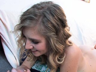 Amateur Megan Madsen uncontrollably orgasms on a big