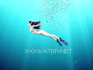 Monica movie with lustful Jason from Underwater Show