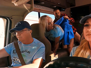 Scott Nails slaps Rara Knupps's ass while she ride...