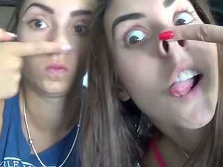 Naughty nymphs indulge in sensual nose play