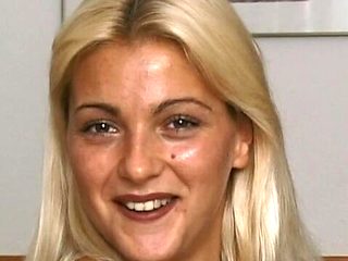 Awesome blonde Nicole is enjoying intensive double pene...