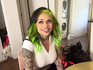 Tattooed Ex Wife Karen enjoys while getting fucked hard...