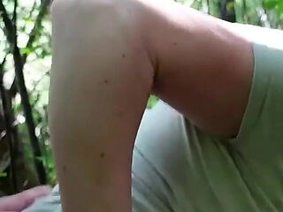 German Ginger Girl with Green Eyes Talk to Risky Public...