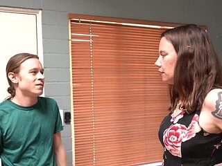 Long-haired lad Conor is fucking his stepmom Eileen