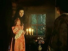 Catherine Zeta Jones nude having hot sex with a guy. Then we see her showing off a pushed up cleavage in corset. From Catherien The Great.