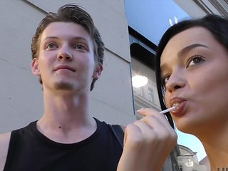Cuckold boyfriend lets her sexy girlfriend Erica Black ...