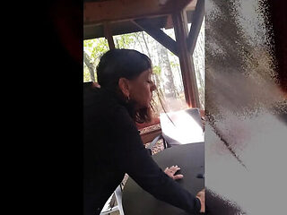 Mature Candi Annie Outdoor POV Blowjob - Cum Swallow in...