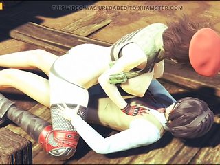 Hentai 3D HS02 - Sex with a female soldier